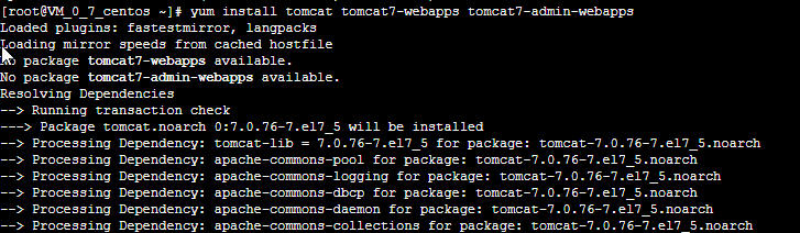 CentOS 7 安装 Tomcat 7（云服务器篇）